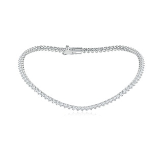 4mm GVS2 16" Three-Prong Set Diamond Tennis Necklace in White Gold