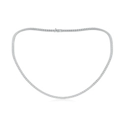 2.4mm HSI2 18" Prong-Set Diamond Tennis Necklace in White Gold