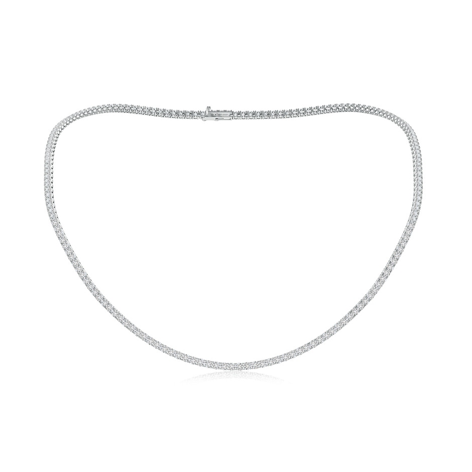 2.4mm HSI2 18" Prong-Set Diamond Tennis Necklace in White Gold 