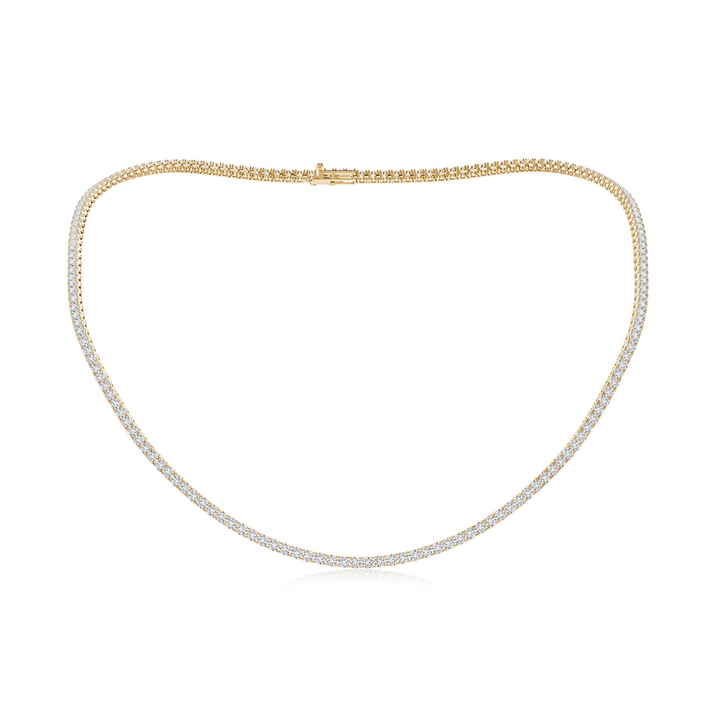 2.4mm HSI2 18" Prong-Set Diamond Tennis Necklace in Yellow Gold