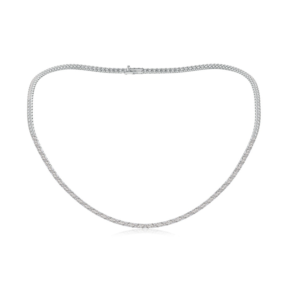 2.4mm IJI1I2 18" Prong-Set Diamond Tennis Necklace in White Gold 