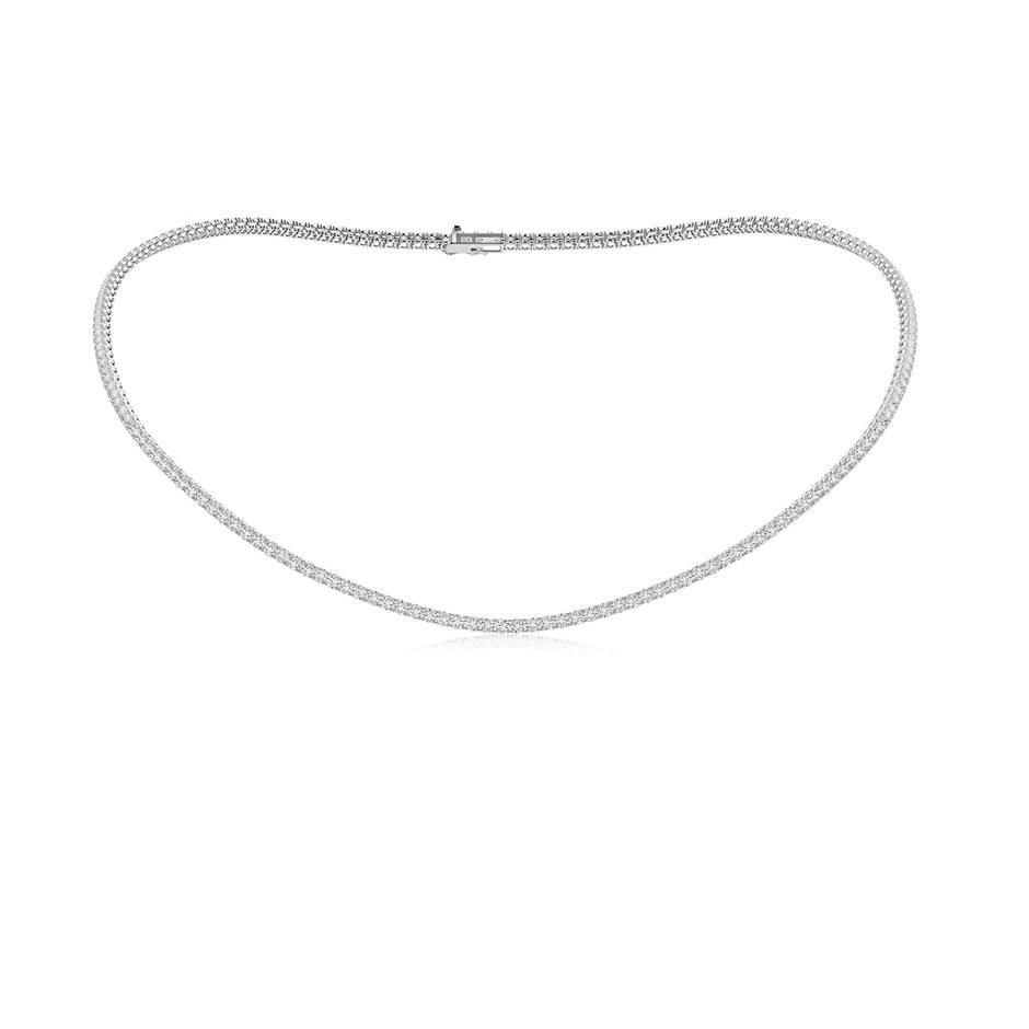 2mm HSI2 16" Prong-Set Diamond Tennis Necklace in White Gold 