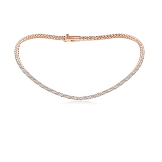 3.5mm IJI1I2 16" Prong-Set Diamond Tennis Necklace in Rose Gold
