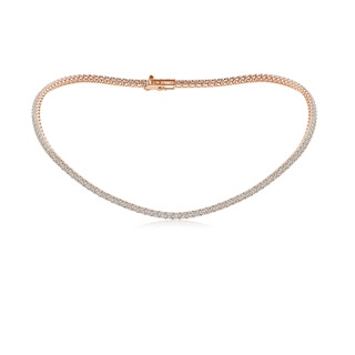 3mm KI3 16" Prong-Set Diamond Tennis Necklace in Rose Gold