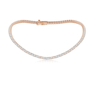 4mm GVS2 16" Prong-Set Diamond Tennis Necklace in Rose Gold