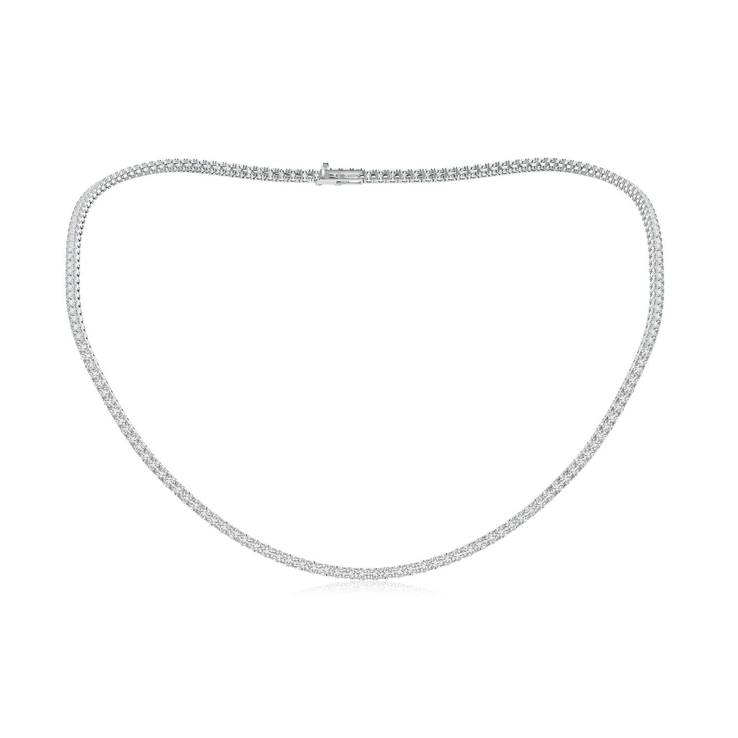 2.5mm HSI2 18" Prong-Set Diamond Tennis Necklace in White Gold