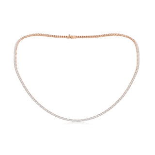 2mm GVS2 18" Prong-Set Diamond Tennis Necklace in Rose Gold
