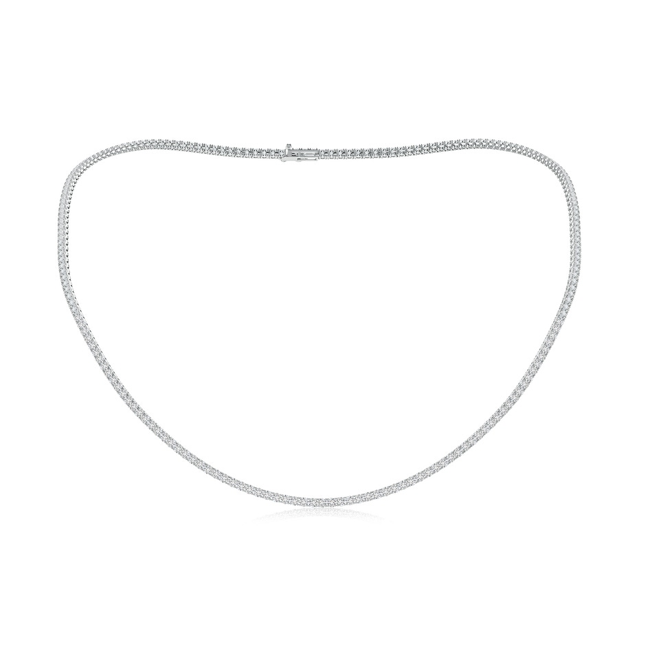 2mm HSI2 18" Prong-Set Diamond Tennis Necklace in White Gold 
