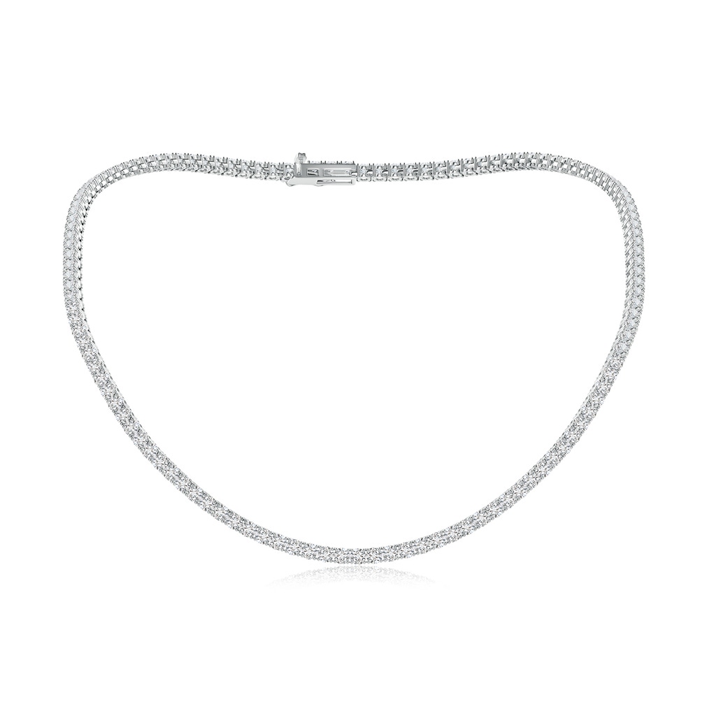 3.5mm HSI2 18" Prong-Set Diamond Tennis Necklace in White Gold
