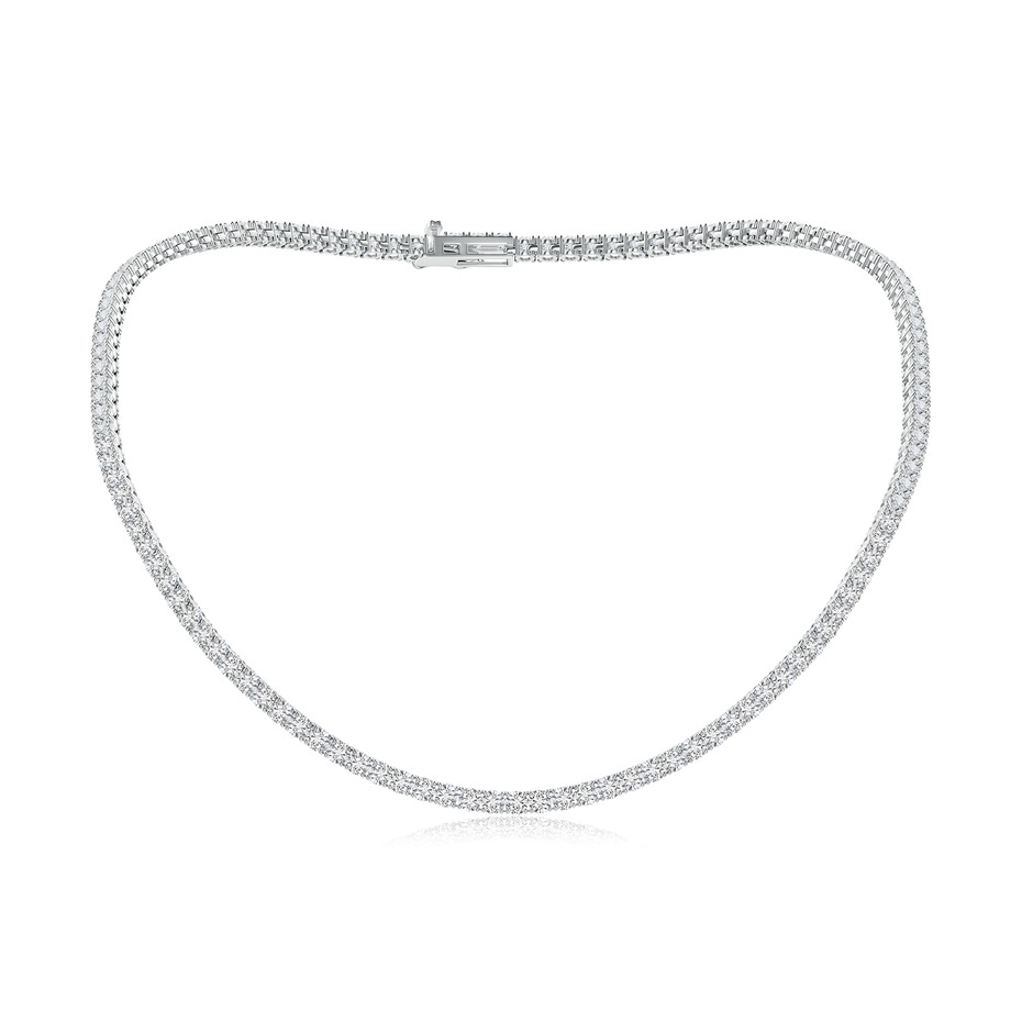 3.5mm HSI2 18" Prong-Set Diamond Tennis Necklace in White Gold 