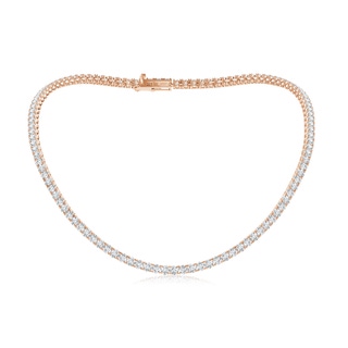 4mm GVS2 18" Prong-Set Diamond Tennis Necklace in Rose Gold