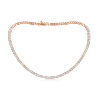 4mm HSI2 18" Prong-Set Diamond Tennis Necklace in Rose Gold