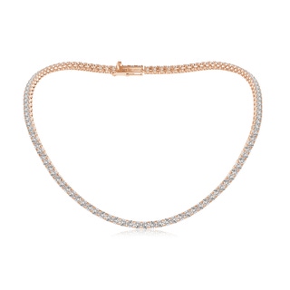 4mm IJI1I2 18" Prong-Set Diamond Tennis Necklace in Rose Gold