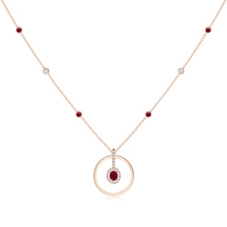 Oval A Ruby