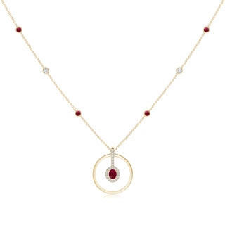 Oval A Ruby