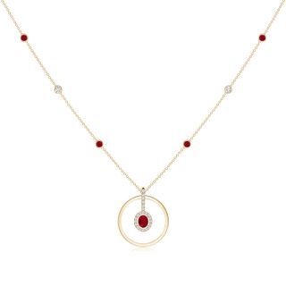 Oval AA Ruby