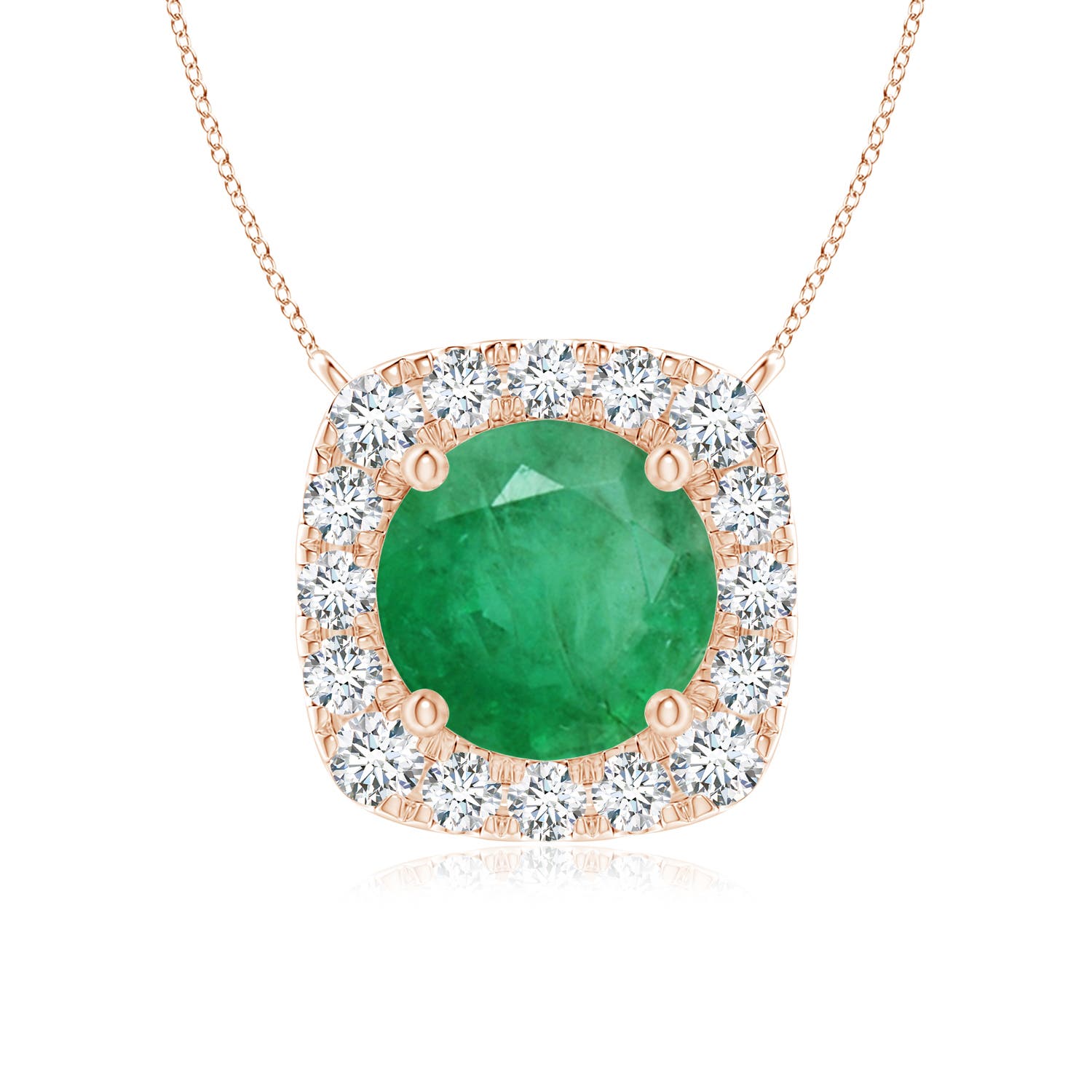 A - Emerald / 0.94 CT / 14 KT Rose Gold