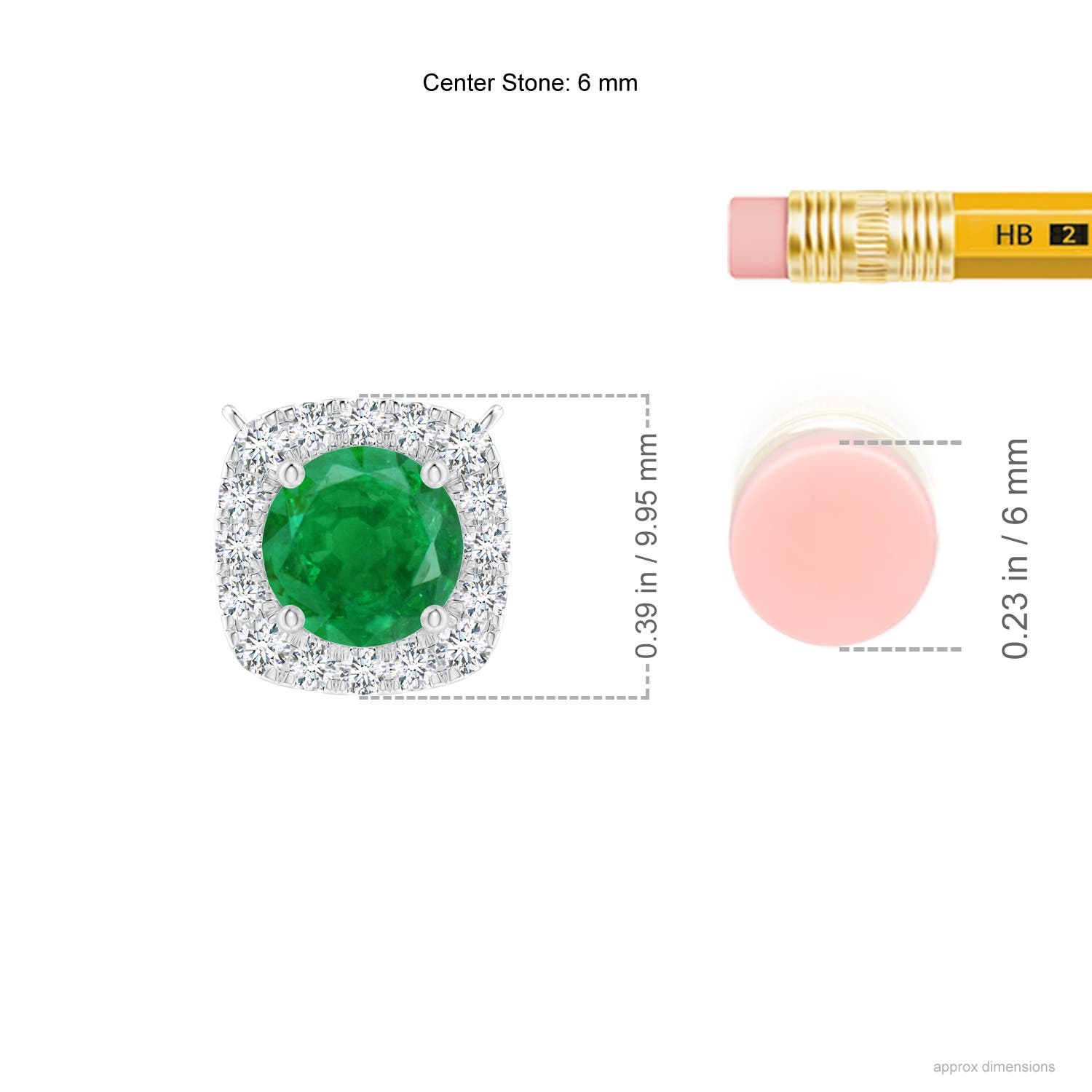 AA - Emerald / 0.94 CT / 14 KT White Gold