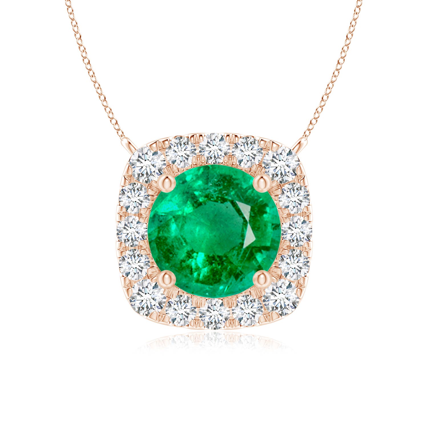 AAA - Emerald / 0.94 CT / 14 KT Rose Gold