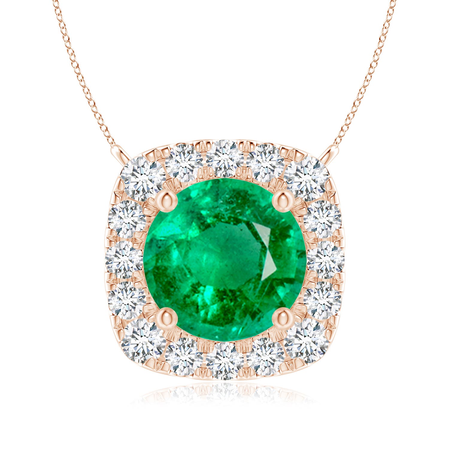 AAA - Emerald / 1.49 CT / 14 KT Rose Gold