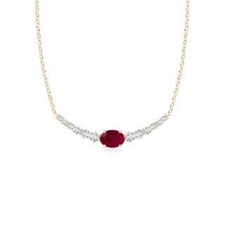 Oval A Ruby