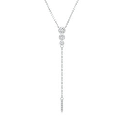Bezel-Set Round Diamond Chain Necklace