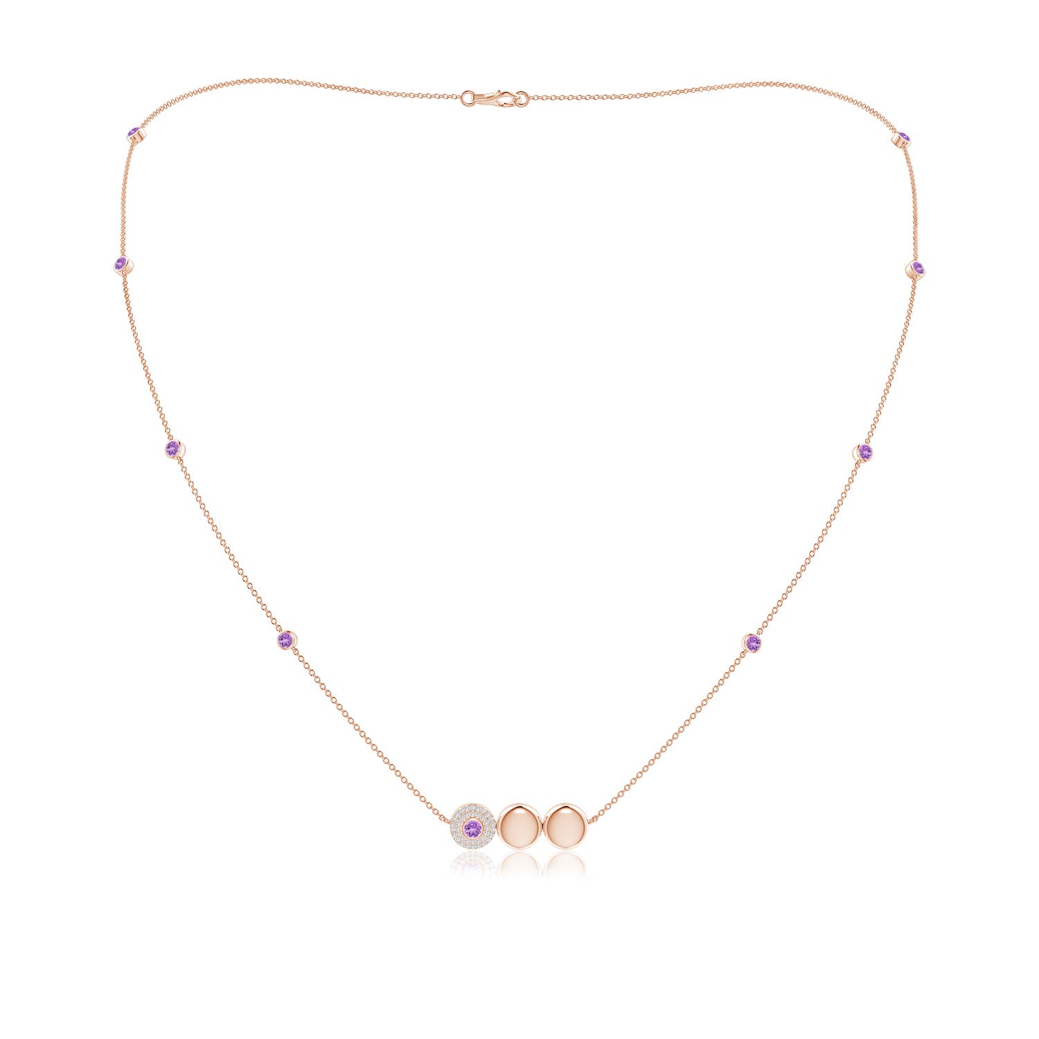 AAA - Amethyst / 1.09 CT / 14 KT Rose Gold