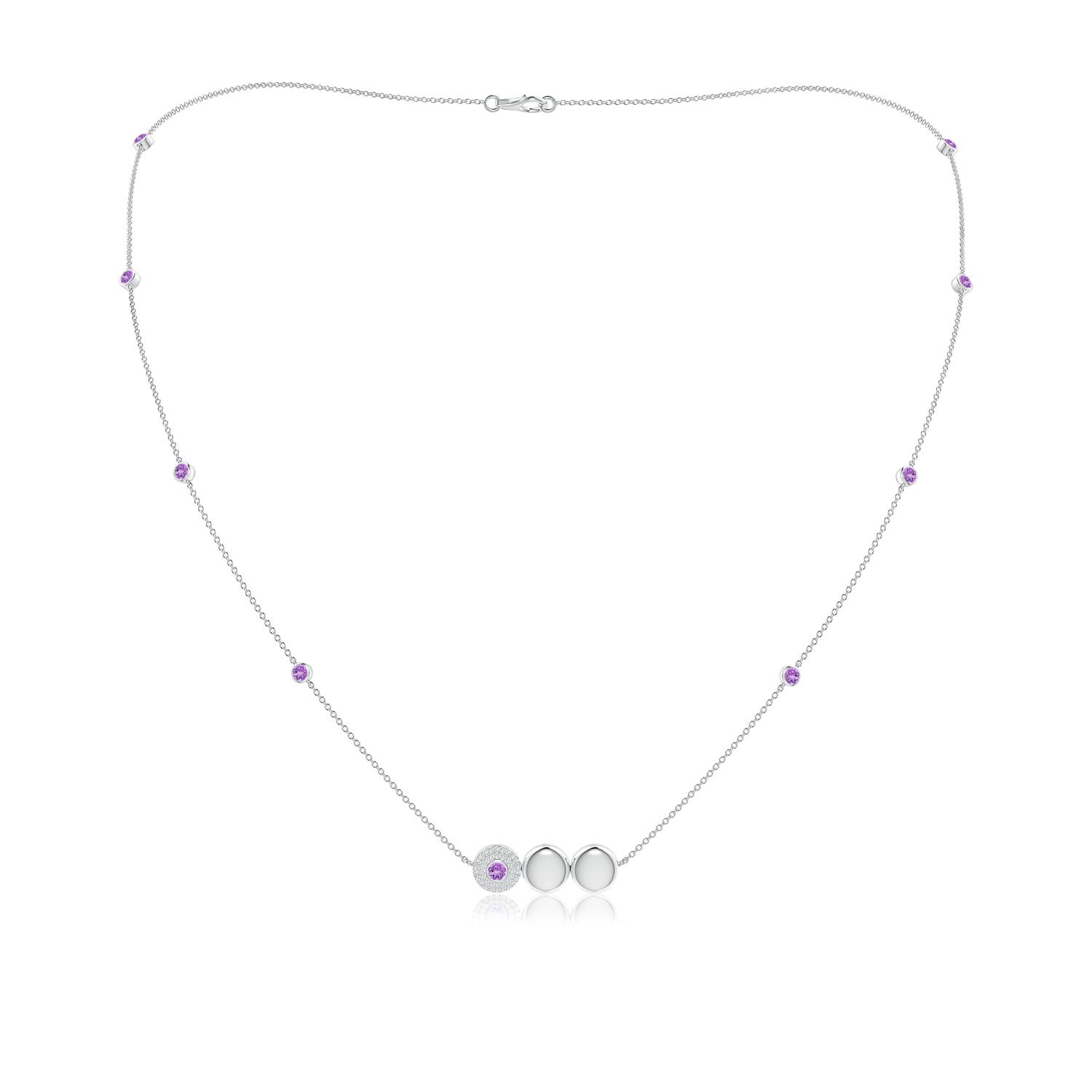 AAA - Amethyst / 1.09 CT / 14 KT White Gold