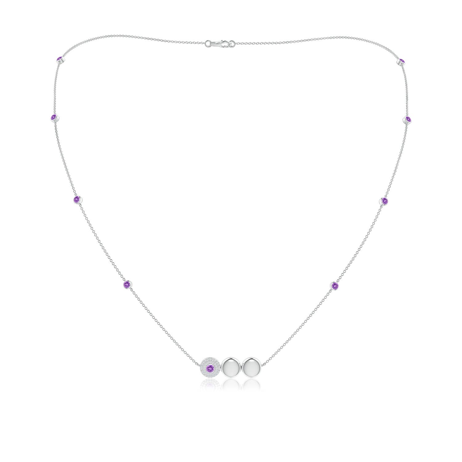 AAAA - Amethyst / 1.09 CT / 14 KT White Gold