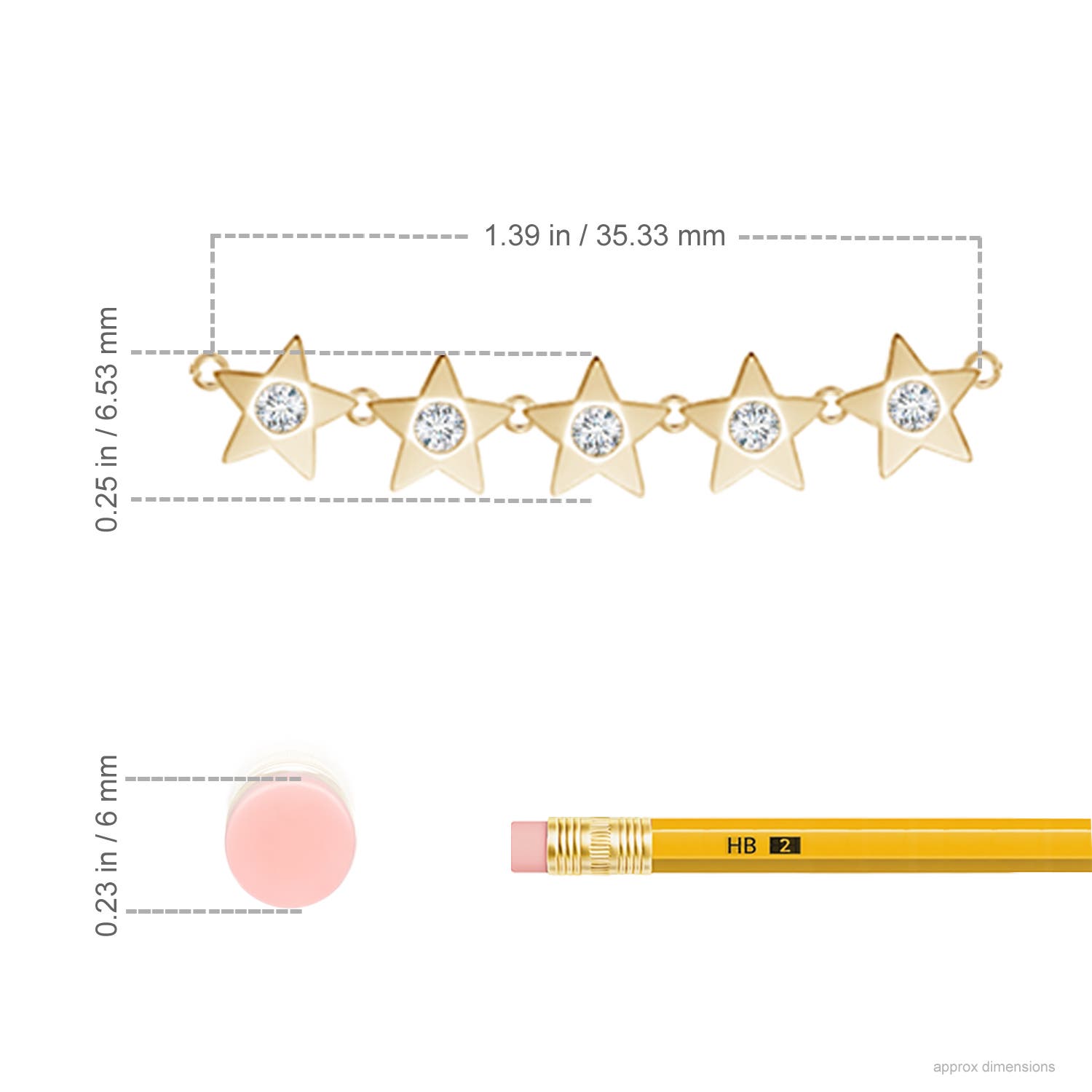 F-G, VS / 0.35 CT / 14 KT Yellow Gold