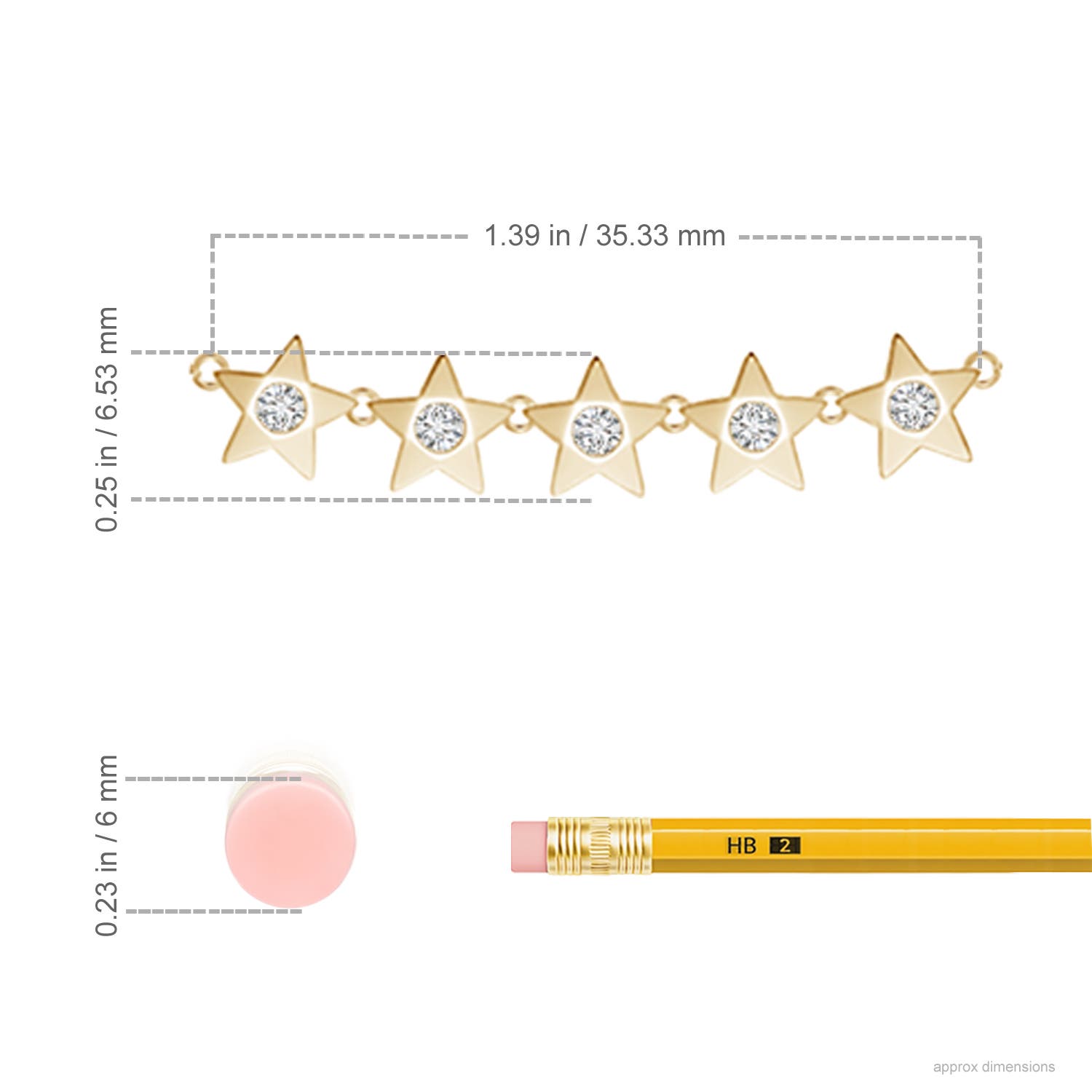 H, SI2 / 0.35 CT / 14 KT Yellow Gold