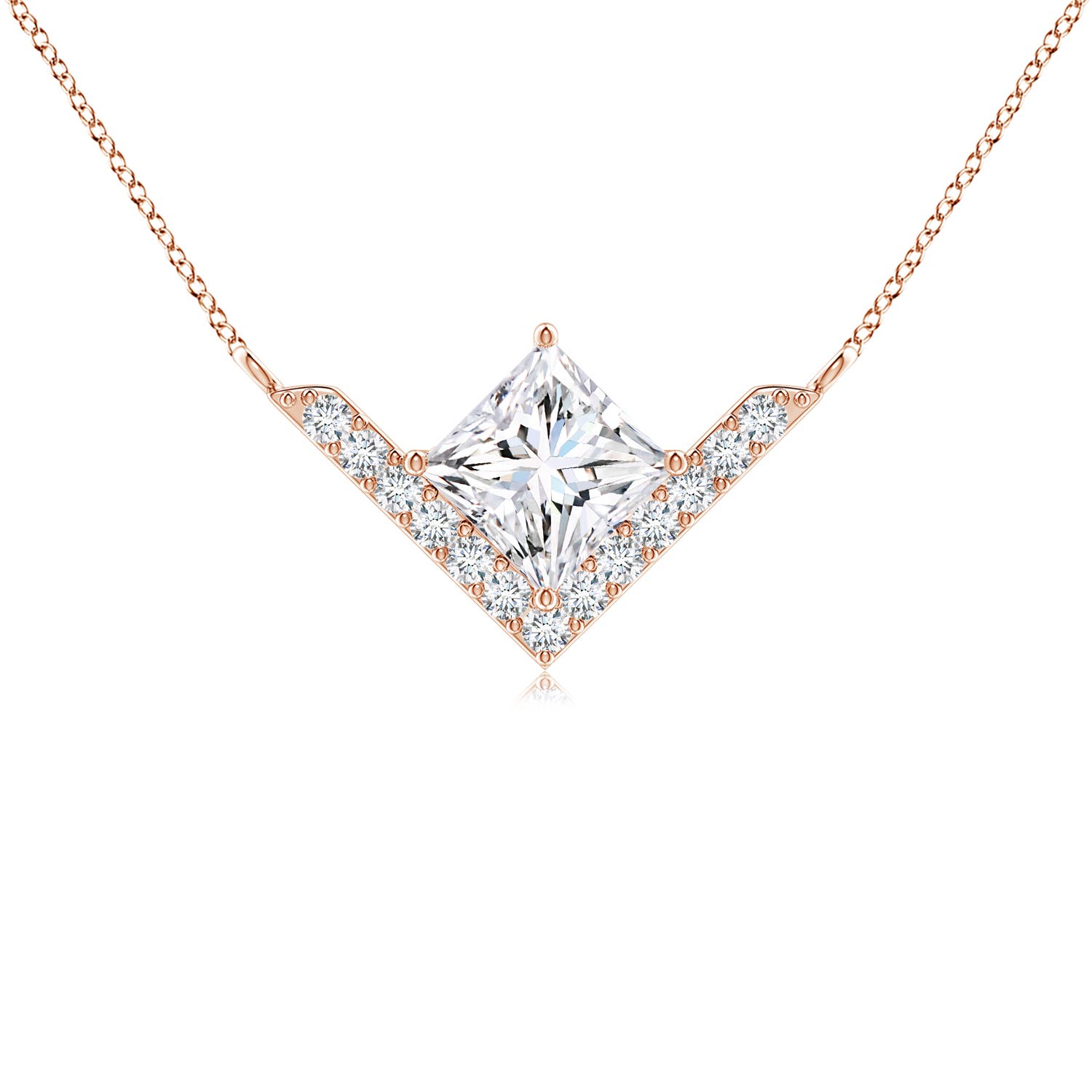 F-G, VS / 0.58 CT / 14 KT Rose Gold