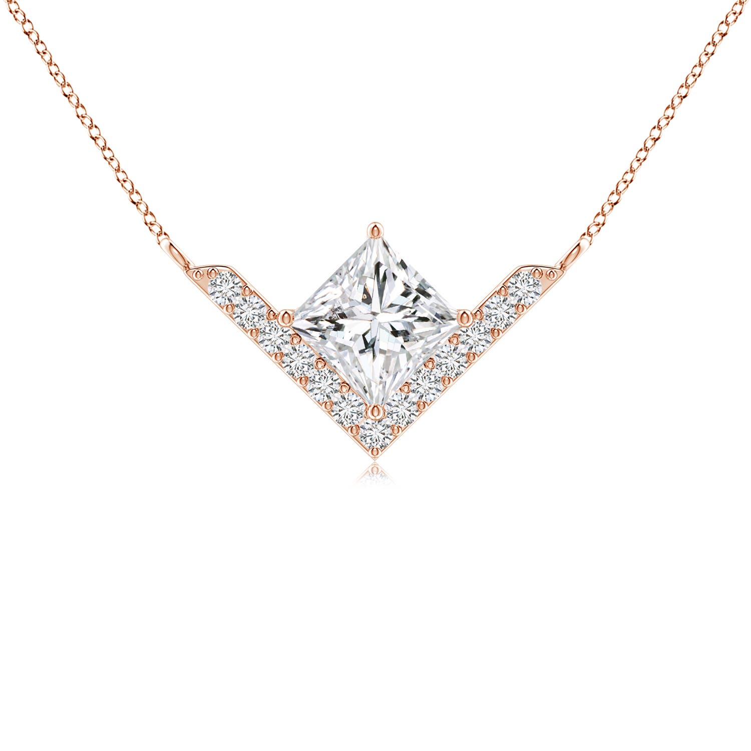 H, SI2 / 0.58 CT / 14 KT Rose Gold