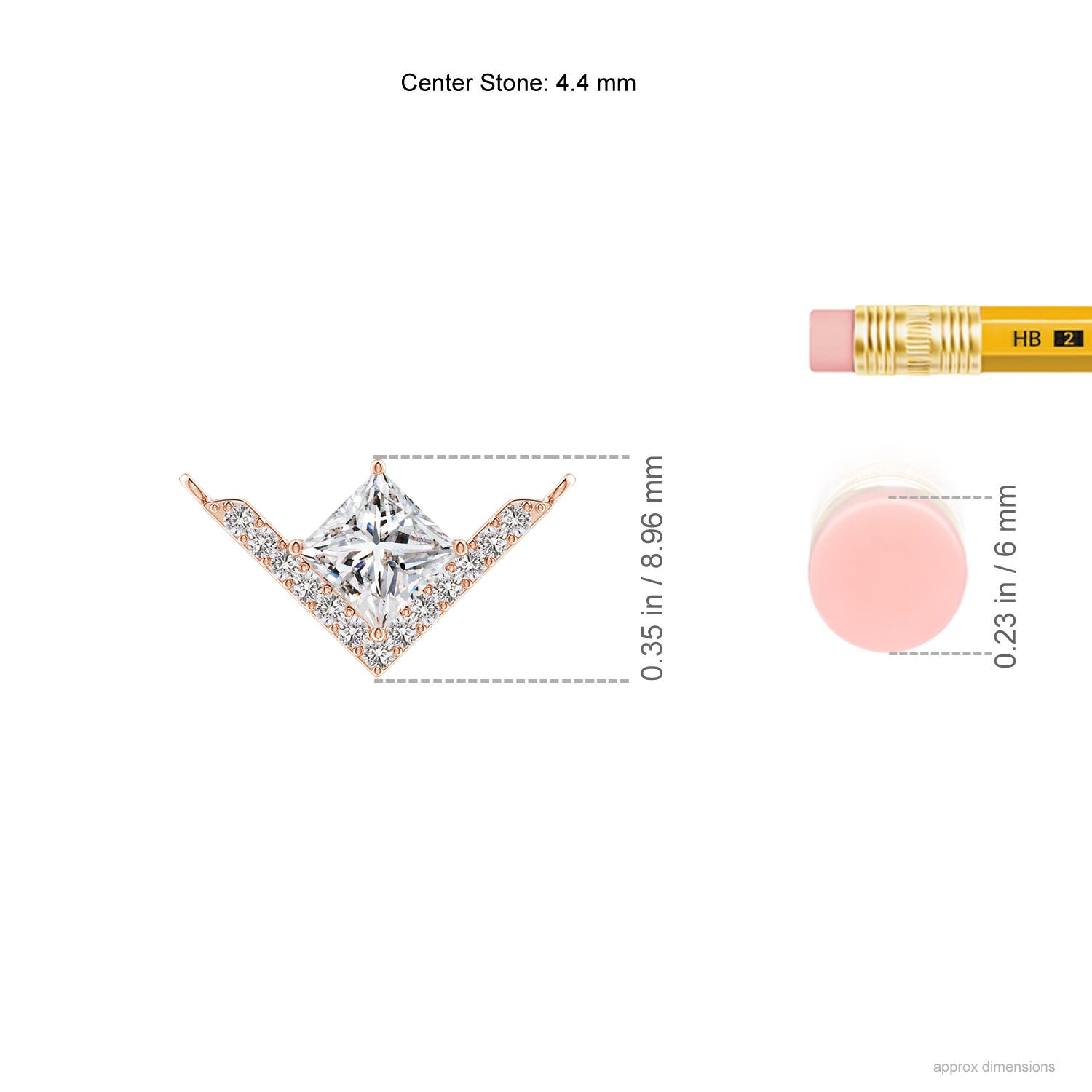 I-J, I1-I2 / 0.58 CT / 14 KT Rose Gold