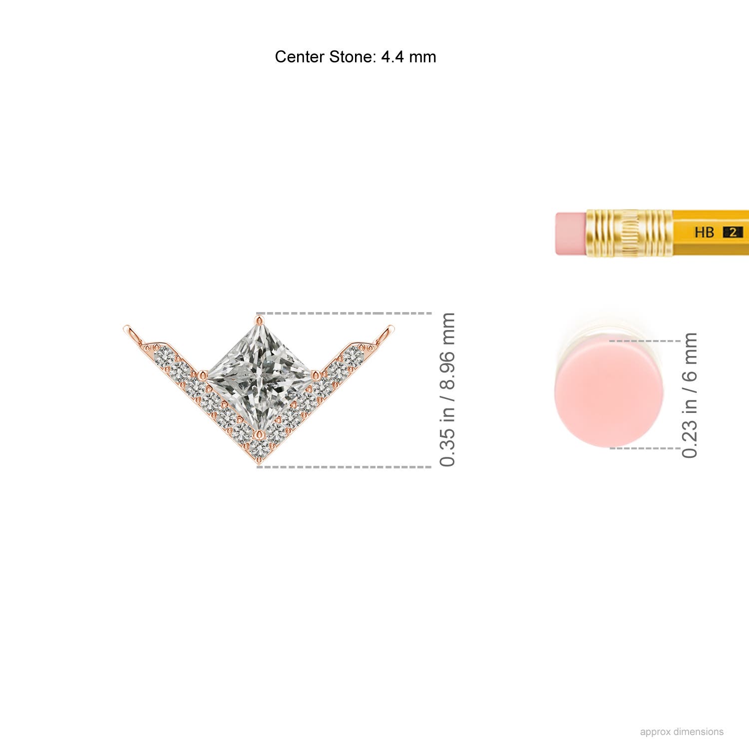 K, I3 / 0.58 CT / 14 KT Rose Gold