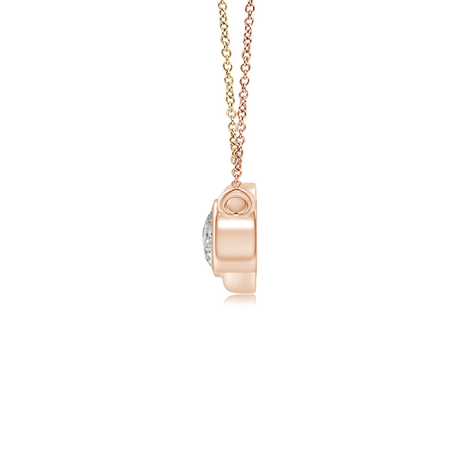 K, I3 / 0.07 CT / 14 KT Rose Gold