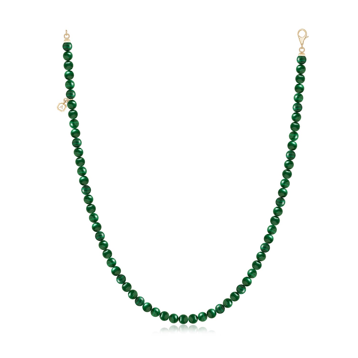 Men's Malachite Beaded Necklace