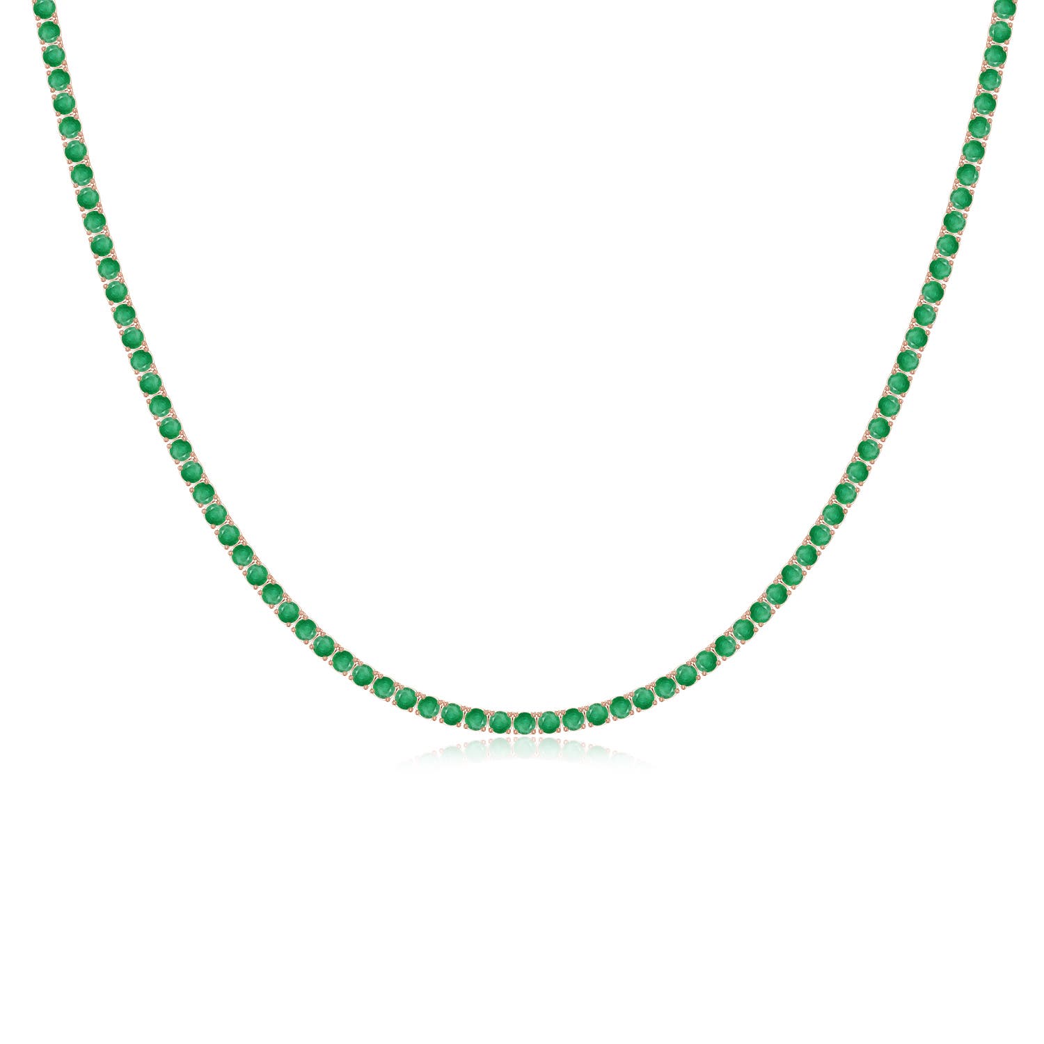 Lee Harris x Angara Ann London Blue Topaz Tennis Necklace