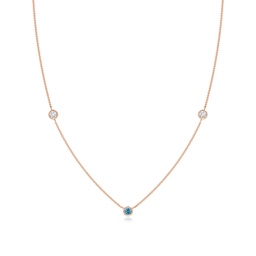 Fashion Blue Diamond Fashion Necklaces & Pendants