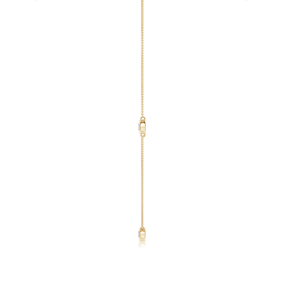 3.5mm IJI1I2 Bezel-Set Round Diamond Chain Necklace in Yellow Gold side 199