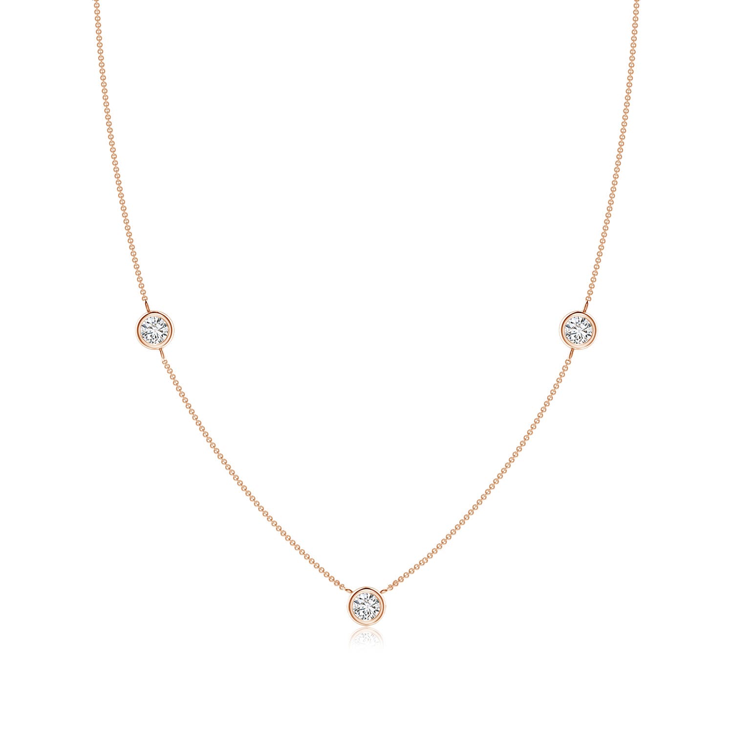 H, SI2 / 0.75 CT / 14 KT Rose Gold