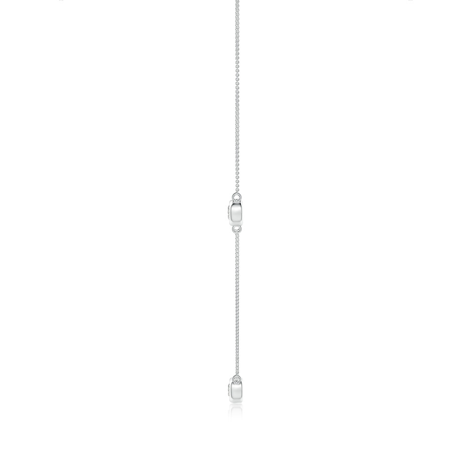 4.1mm KI3 Bezel-Set Round Diamond Chain Necklace in P950 Platinum side 199