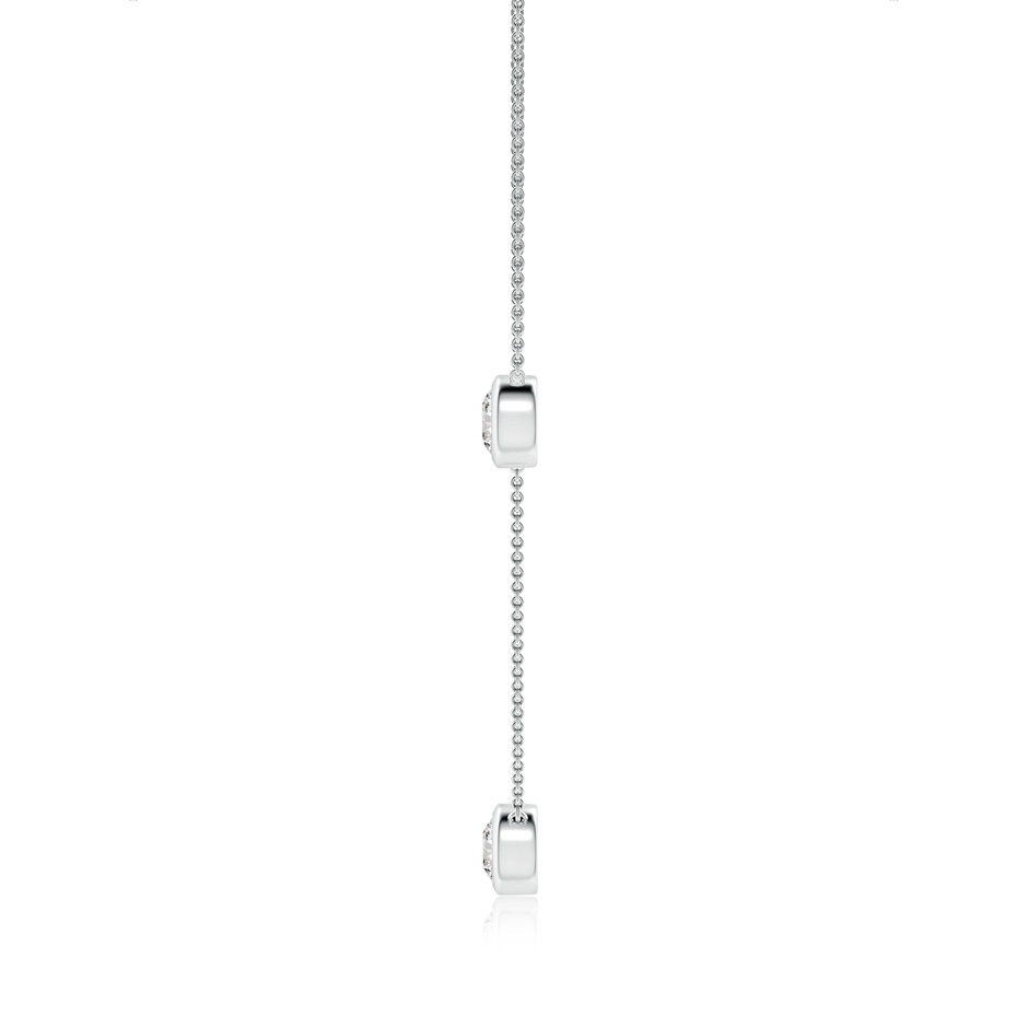 6.4mm IJI1I2 Bezel-Set Round Diamond Chain Necklace in White Gold side 199