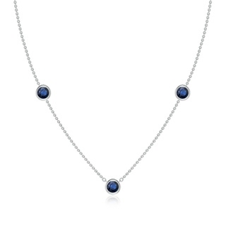 Round AA Blue Sapphire