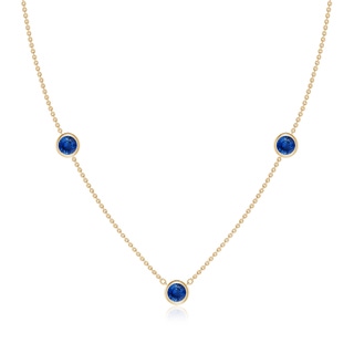 Round AAA Blue Sapphire