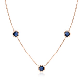 Round AA Blue Sapphire