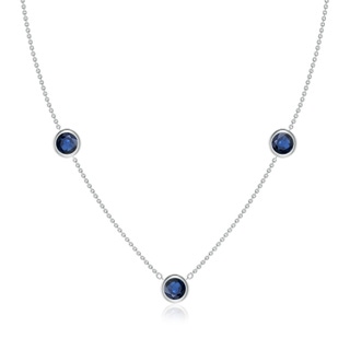 Round AA Blue Sapphire