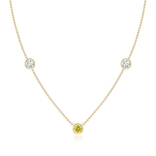 Round Fancy Intense, VS2 Yellow Diamond