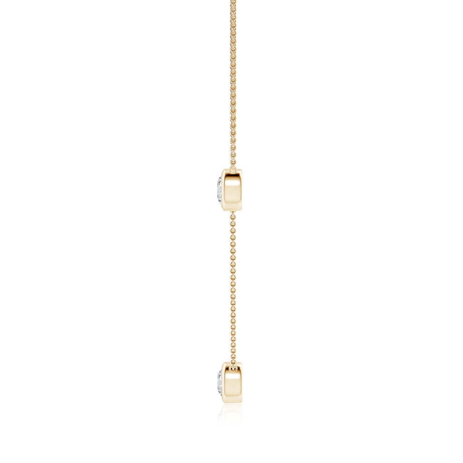 6.4mm HSI2 Round Diamond Station Necklace in Yellow Gold side 199