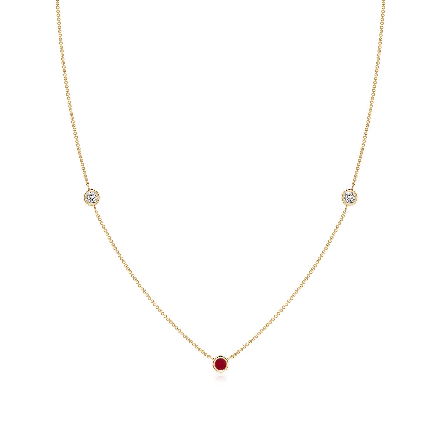 AA - Ruby / 0.36 CT / 14 KT Yellow Gold